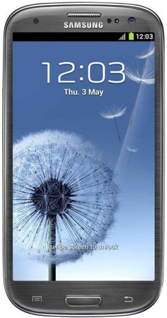 Смартфон Samsung Galaxy S3 GT-I9300 16Gb Titanium grey - Рославль